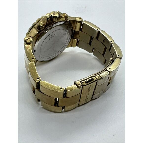 Michael Kors MK5313 Unisex Gold Stainless Steel Analog Dial Quartz Watch JNA788 - Picture 8 of 11